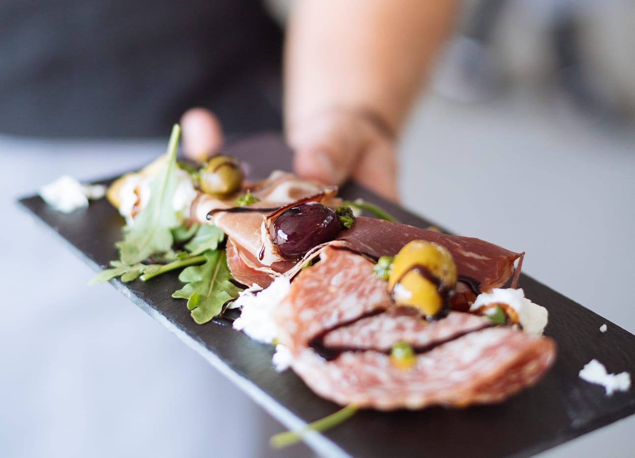 Food served to guest at a Chedington wedding