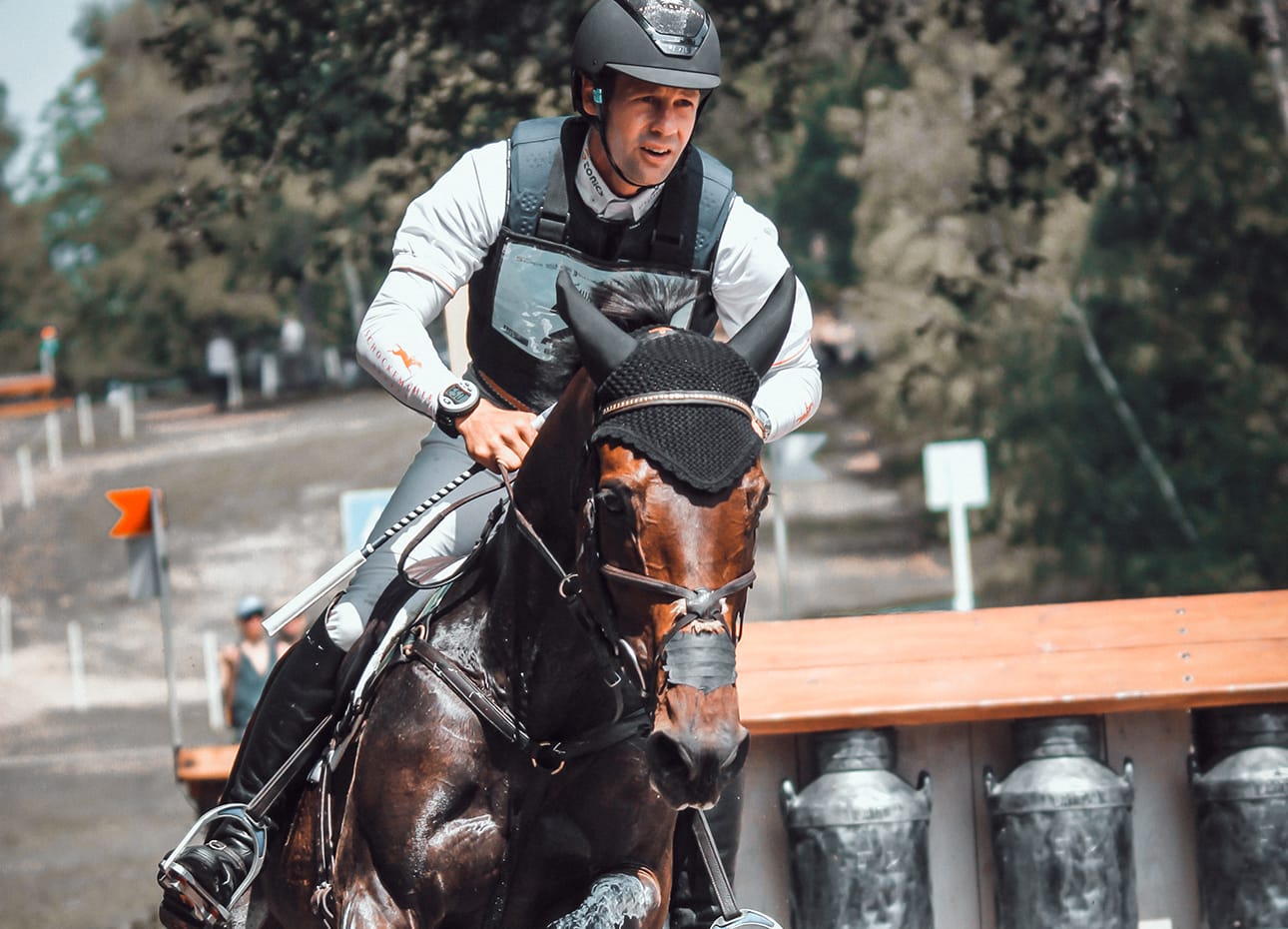 Chris Burton at a cross country event