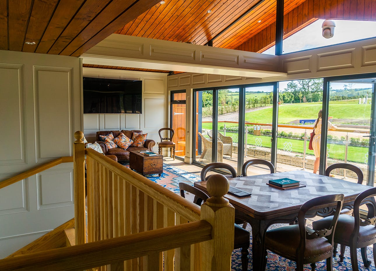 A view out of the main boardroom gallery