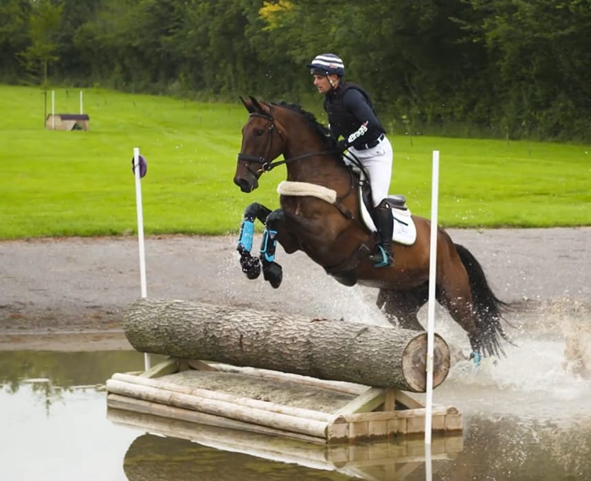 Training on the cross country course at Chedington Equestrian