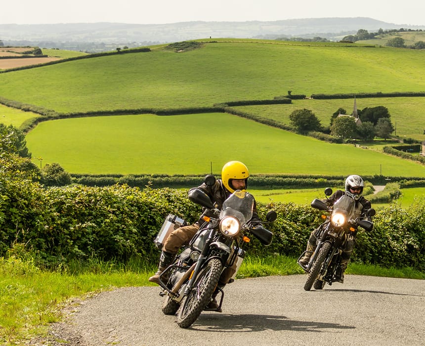 Tour Dorset on Royal Enfield motorcycles