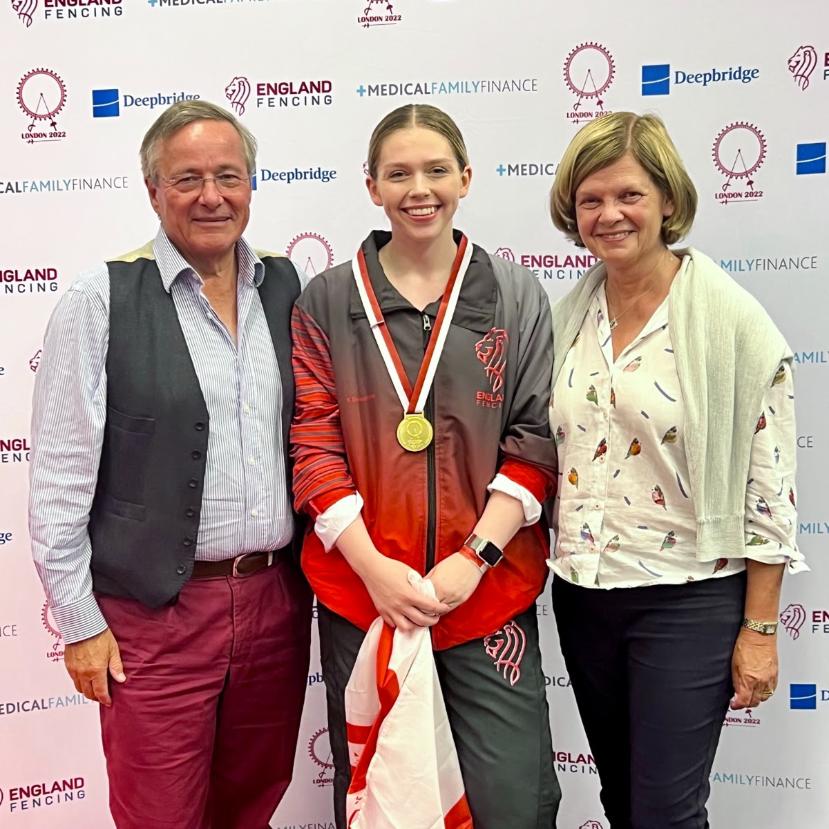 Geoffrey and Kate with Kate Beardmore